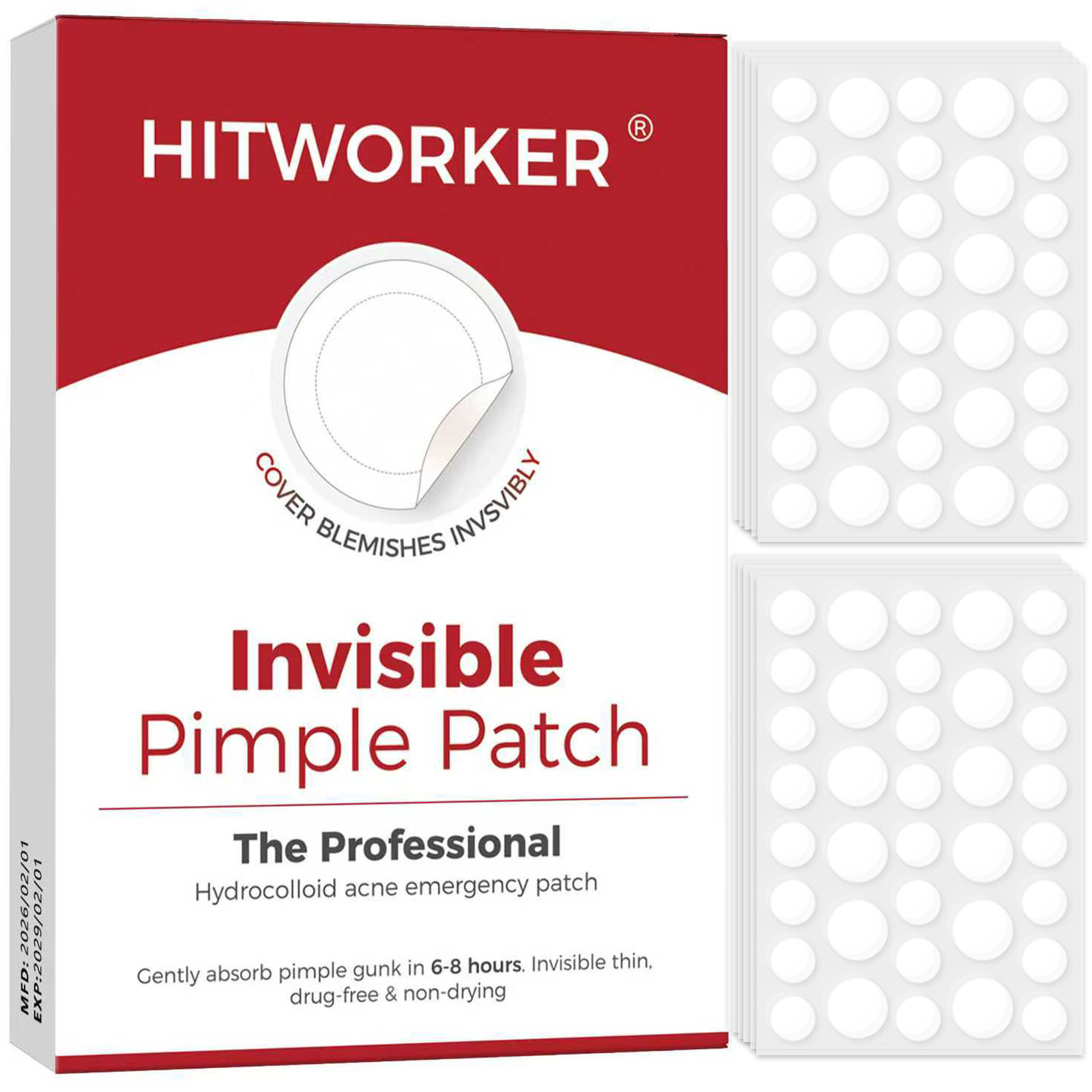Hydrocolloid Acne Patch - แผ่นปิดสิวไฮโดรคอลลอยด์ 36/360 ชิ้นต่อกล่อง ปราศจากแอลกอฮอล์ อ่อนโยน ไม่ระคายเคือง