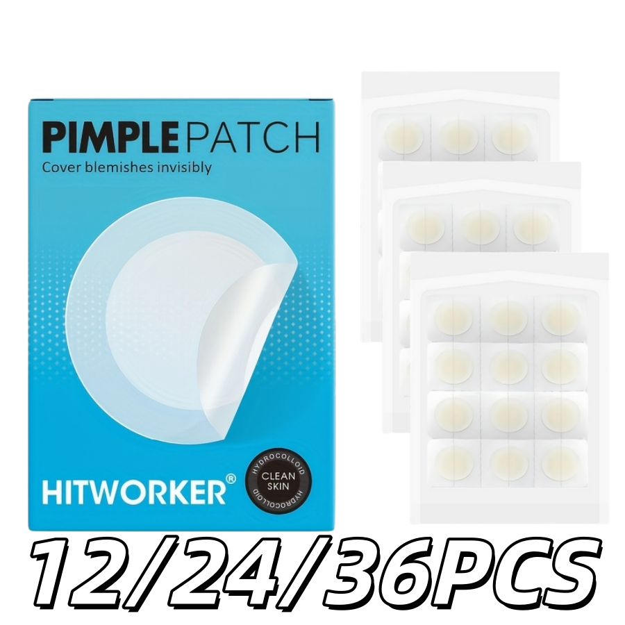 Hydrocolloid Acne Patch - 12/24/36 ชิ้น แผ่นแปะไฮโดรเจลน้ำมันหอมระเหยจากต้นชา ป้องกันสิว เหมาะสำหรับทุกสภาพผิว