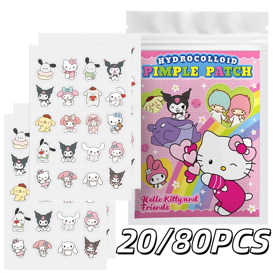 Hydrocolloid Acne Patch - 20/80 ชิ้น ซานริโอ เฮลโล คิตตี้ การ์ตูนแผ่นแปะสิวไฮโดรคอลลอยด์