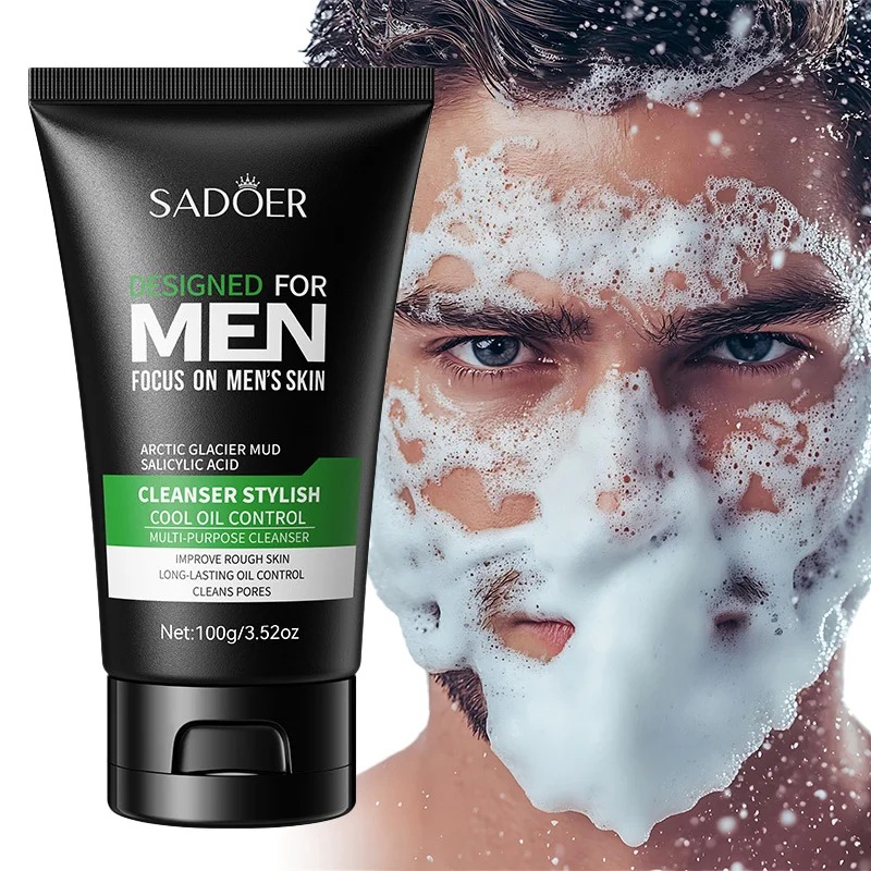 Salicylic Acid Cleanser - 100 กรัม ผลิตภัณฑ์ทำความสะอาดผิวหน้าแบบมัลติเอฟเฟกต์, ควบคุมความมัน, กำจัดสิว, ทำความสะอาดผิวหน้า,
