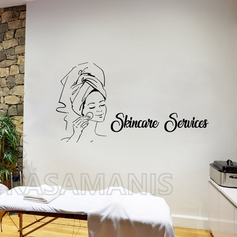 สปาป้ายใบหน้าอ้างนวดรูปลอกผนัง - Skincare Quote บทวิจารณ์และราคา