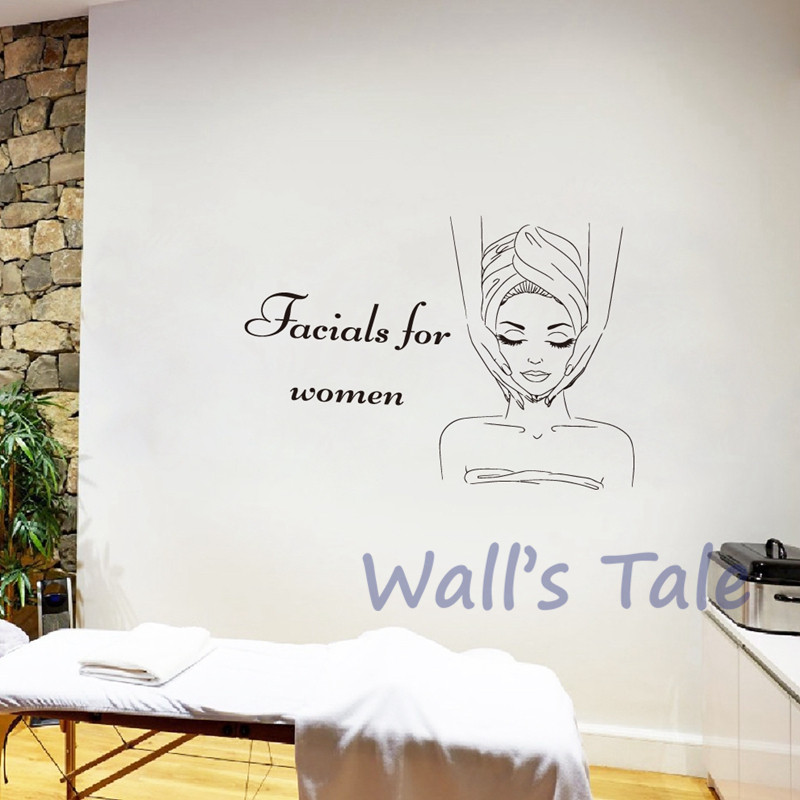 สปาป้ายใบหน้า Decals Wall Deca - Skincare Quote บทวิจารณ์และราคา