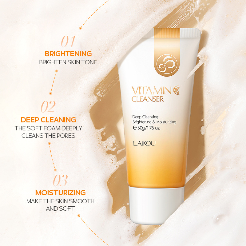 LAIKOU 50g Vitamin C Facial Cl - Salicylic Acid Cleanser บทวิจารณ์และราคา