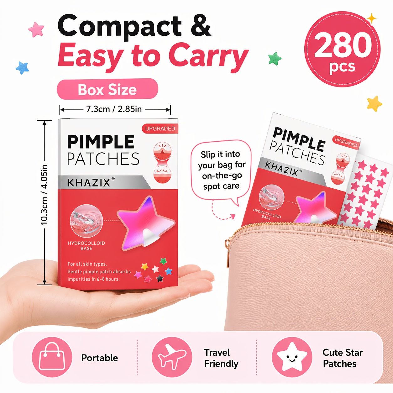 แผ่นแปะสิวรูปดาว 280 ชิ้น, สติ - Hydrocolloid Acne Patch บทวิจารณ์และราคา