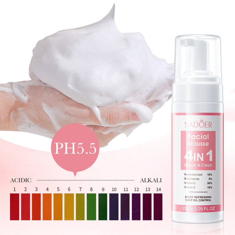SADOER 4 in 1 Facial Mousse Fa - Salicylic Acid Cleanser บทวิจารณ์และราคา